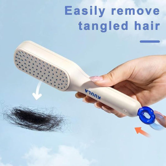 Self-Cleaning Anti-Static Massage Comb – Effortless Hair Care for All Hair Types