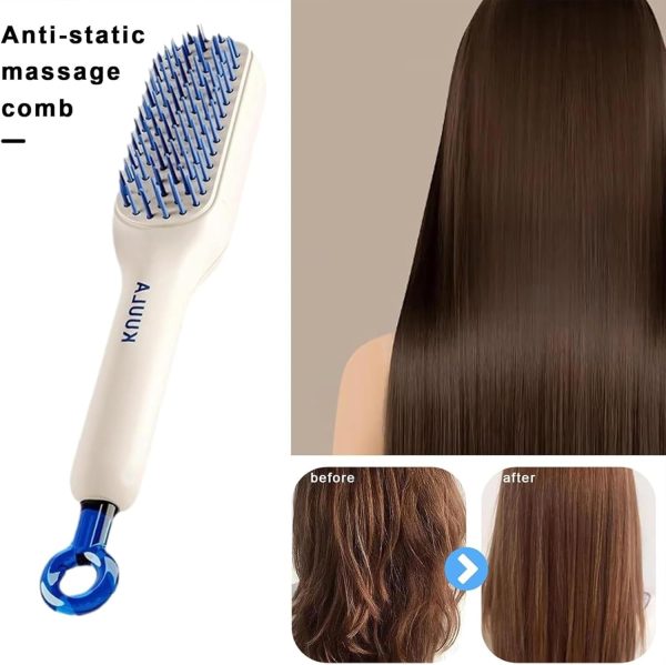 Self-Cleaning Anti-Static Massage Comb – Effortless Hair Care for All Hair Types